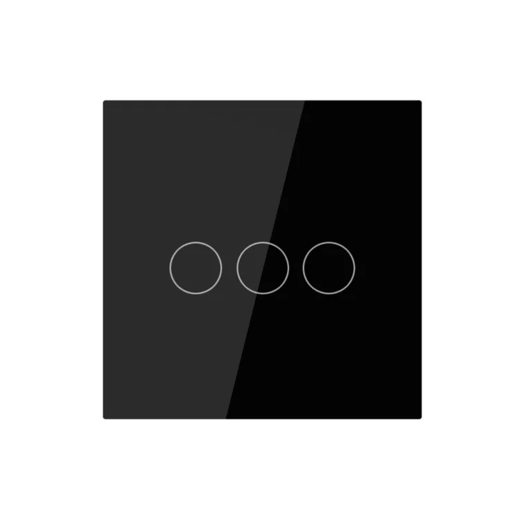 Wifi Smart 3 Gang Touch Switch Black
