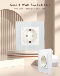 WiFi Smart EU 2 Pin Wall Socket Black