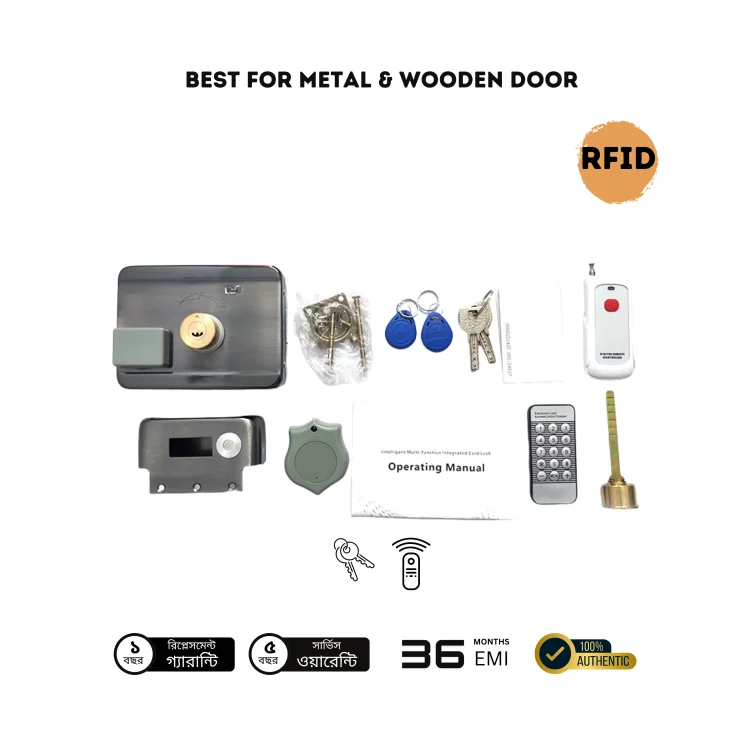 Automatic Electric RFID Card Door Lock can be used with Wooden and Metal doors