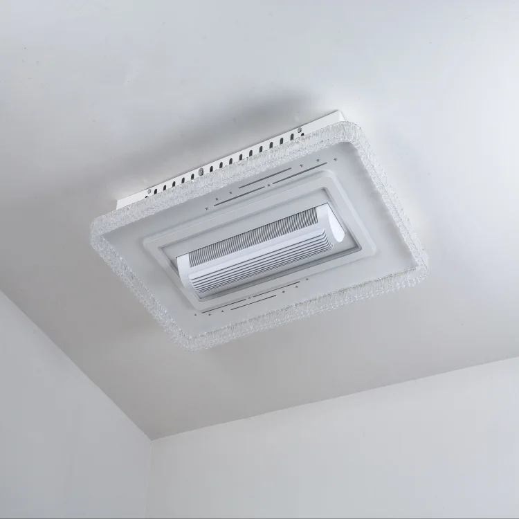 Remote Control Bladeless Ceiling Fan with Dimmable LED Light - FL01A - ছবি 3