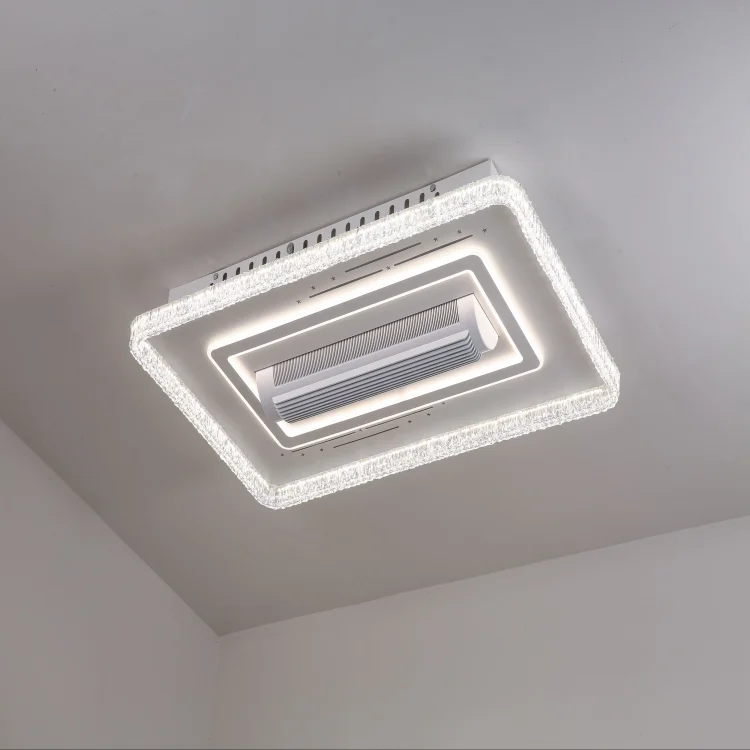 Remote Control Bladeless Ceiling Fan with Dimmable LED Light - FL01A - ছবি 2